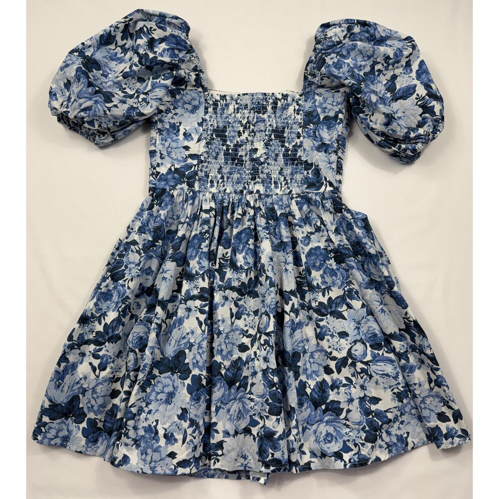 Abercrombie & Fitch Emerson Blue Floral Short Dress Size S - Picture 9 of 13